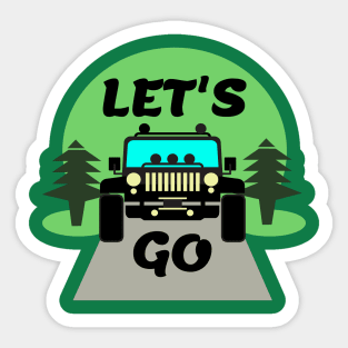 Let's Go Sticker